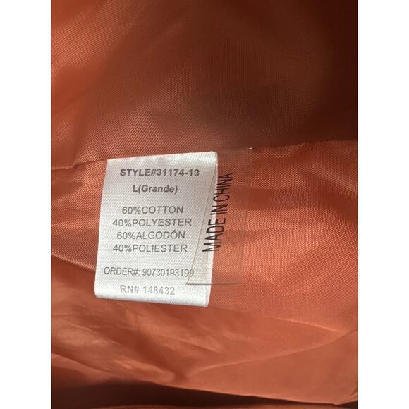 Womens Large Perfect Puffer Vest Burnt Orange Fall Layering by Becaal - Picture 7 of 8